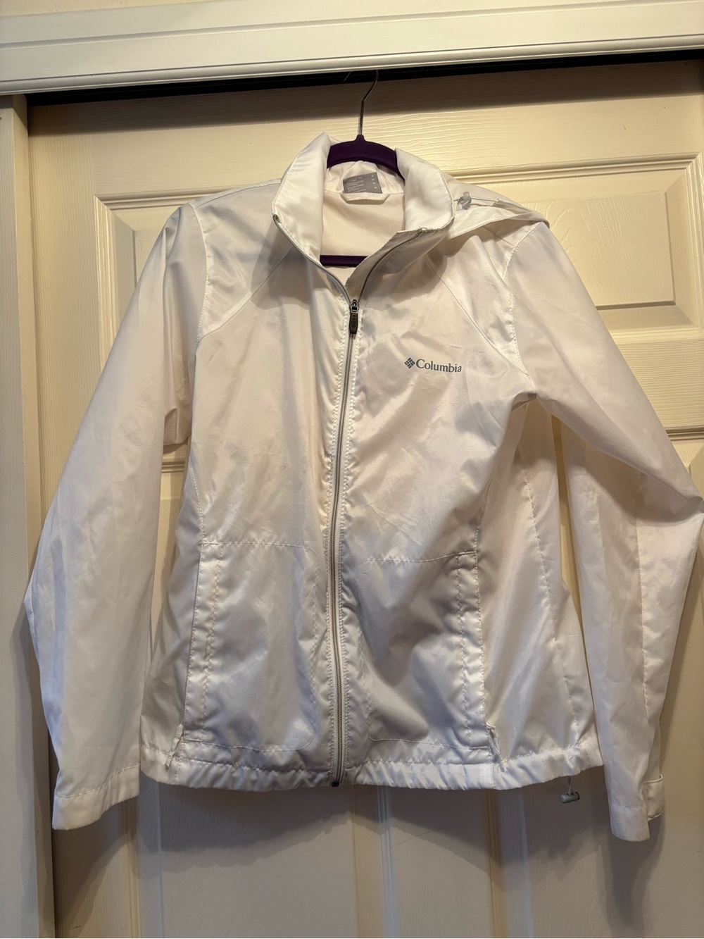 Columbia Women’s White Waterproof Rain Jacket